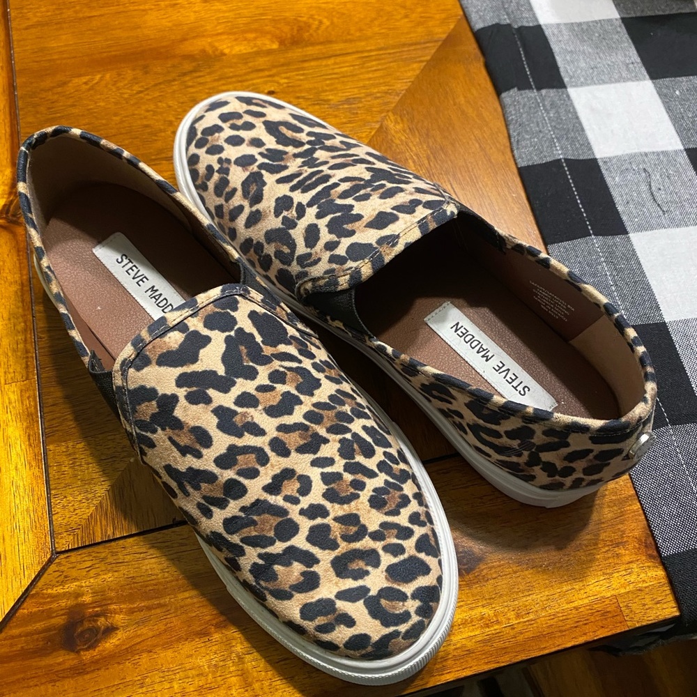 Steve Madden Cheetah Print Slip Ons - image 1